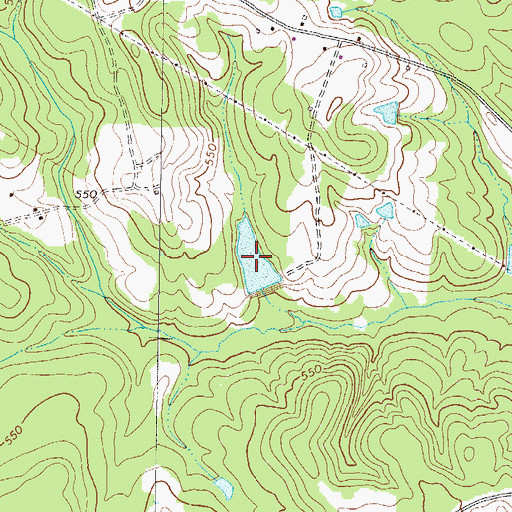 Topographic Map of Nelson Lake, GA