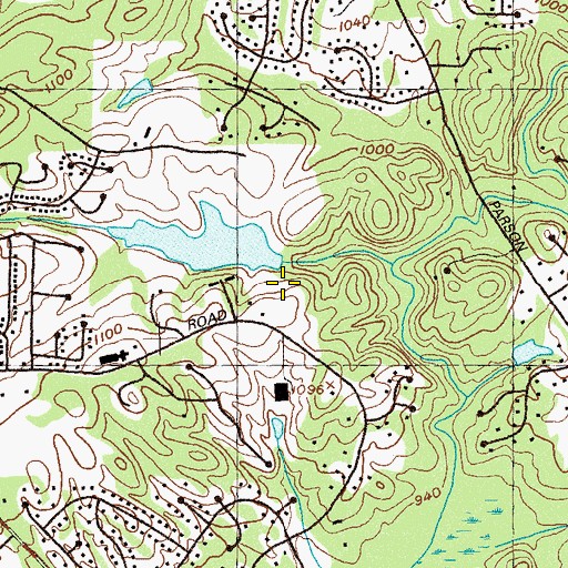 Topographic Map of Spratlin Lake Dam, GA