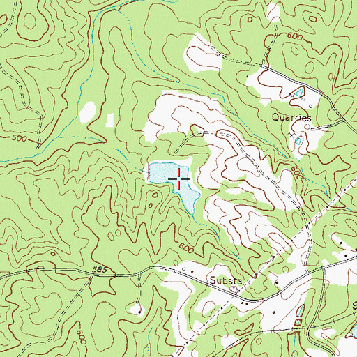 Topographic Map of Rome Kraft Lake, GA