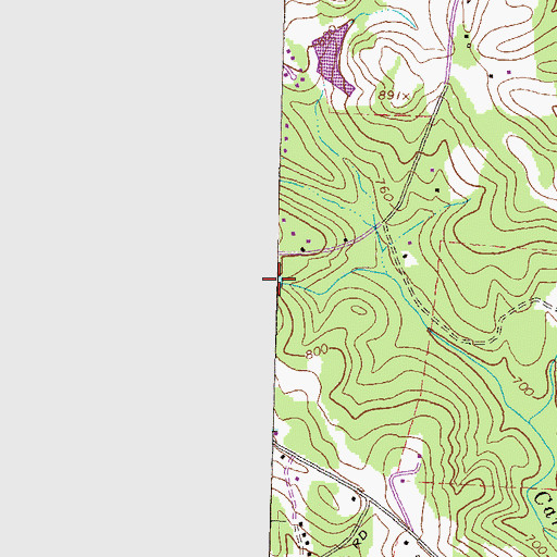Topographic Map of Sheppards Lake, GA