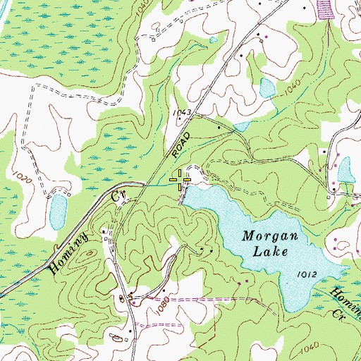 Topographic Map of Little Tallapoosa Structure 19 Dam, GA