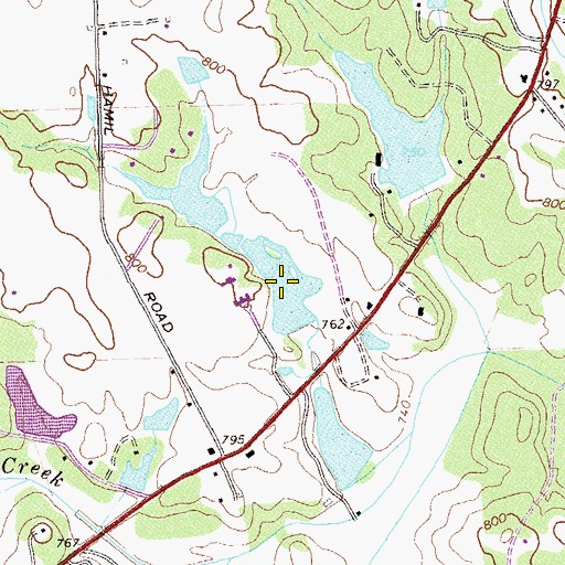 Topographic Map of Shappard Lake, GA