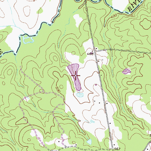 Topographic Map of Edwards Lake, GA