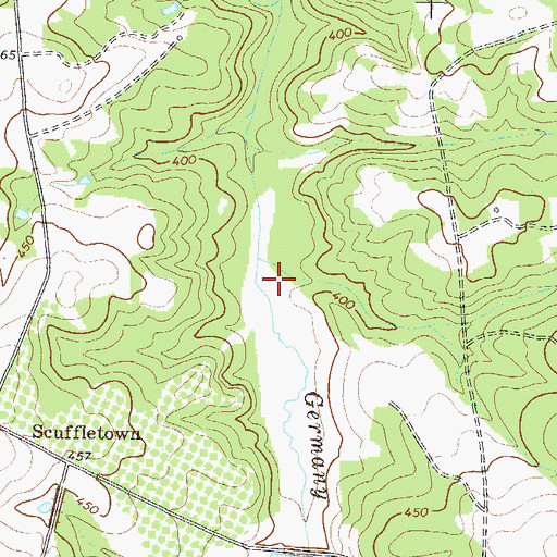 Topographic Map of Harrison Lake B, GA