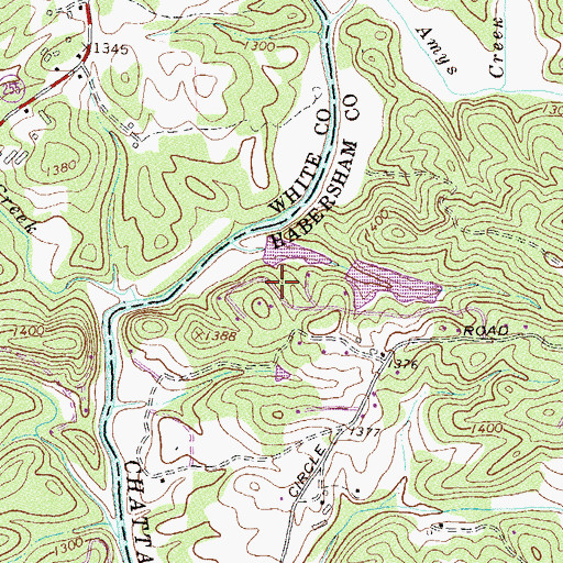 Topographic Map of Lower Taylor Lake, GA