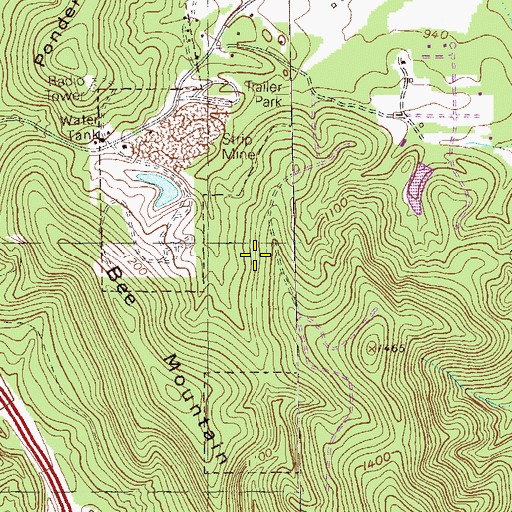 Topographic Map of Gene Tilley Lake Dam, GA