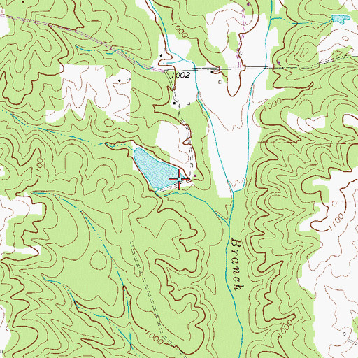 Topographic Map of Stitcher Lake Dam, GA