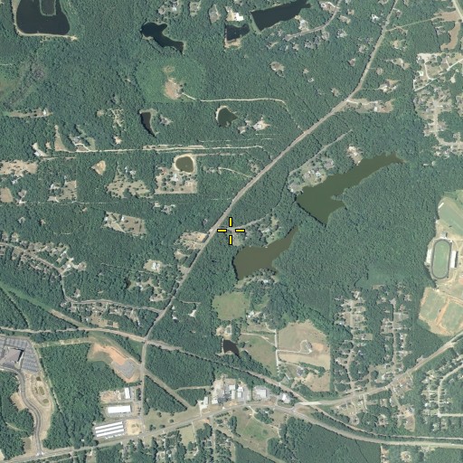 Aerial/Satellite Image of South Paradise Lake Dam, GA