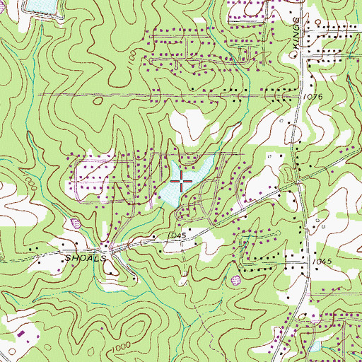 Topographic Map of Spring Hill Lake, GA