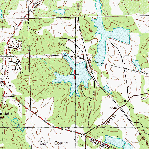 Topographic Map of Murrays Lake, GA