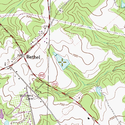 Topographic Map of Murphy Lake, GA