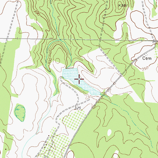 Topographic Map of Cobb Lake, GA