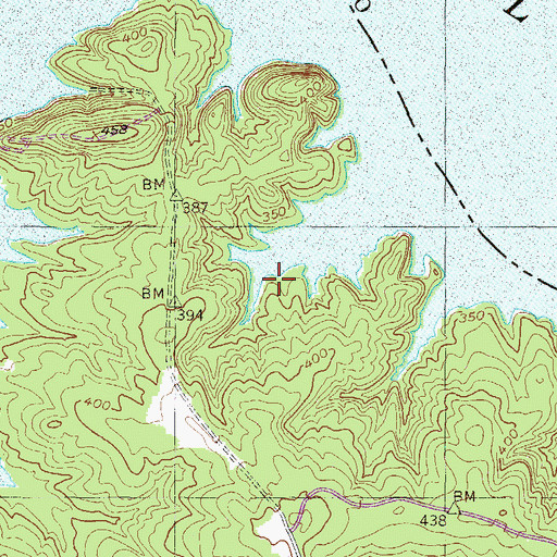 Topographic Map of Francis Lake Dam, GA
