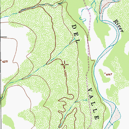 Topographic Map of San Rafael del Valle, AZ