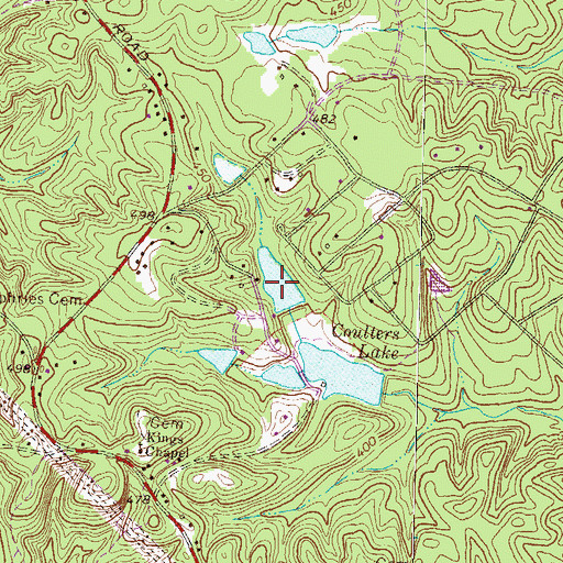 Topographic Map of Howell Lake, GA