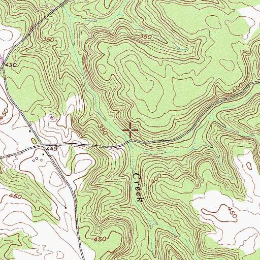 Topographic Map of Taylor Lake Dam, GA