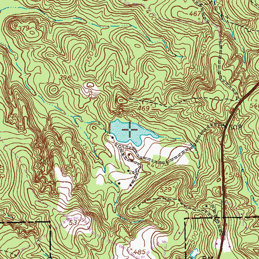 Topographic Map of Dykes Pond, GA
