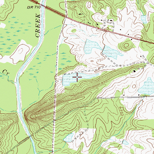 Topographic Map of Wildlife Land Pond, GA