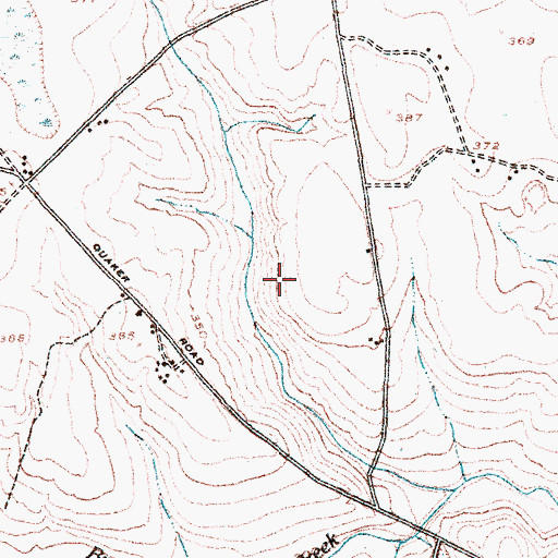 Topographic Map of Pennington Lake, GA