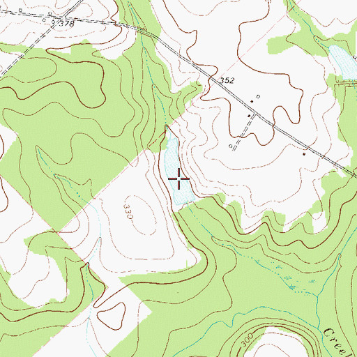 Topographic Map of Harrison Lake, GA
