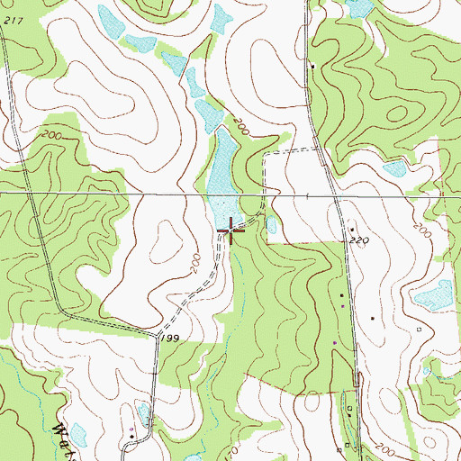Topographic Map of Weyherhauser Dam, GA