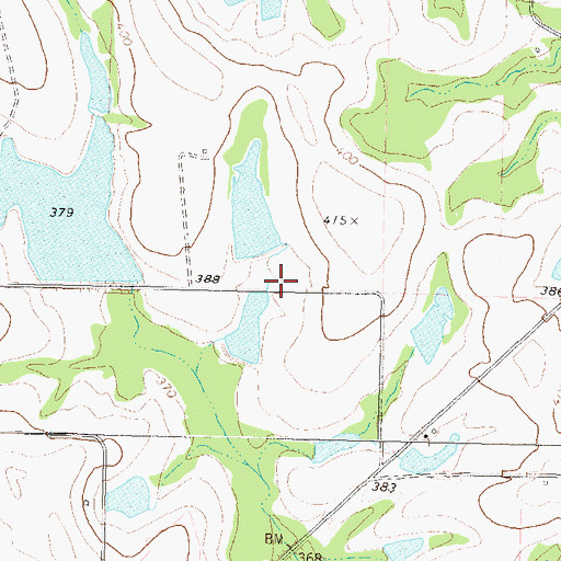 Topographic Map of South Jones Lake Dam, GA