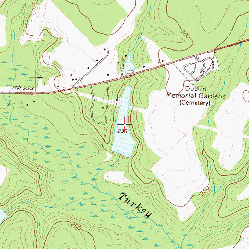 Topographic Map of Lord Lake, GA