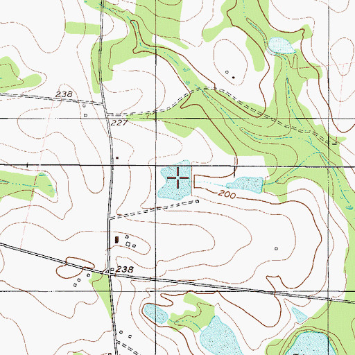 Topographic Map of Robinson Pond, GA