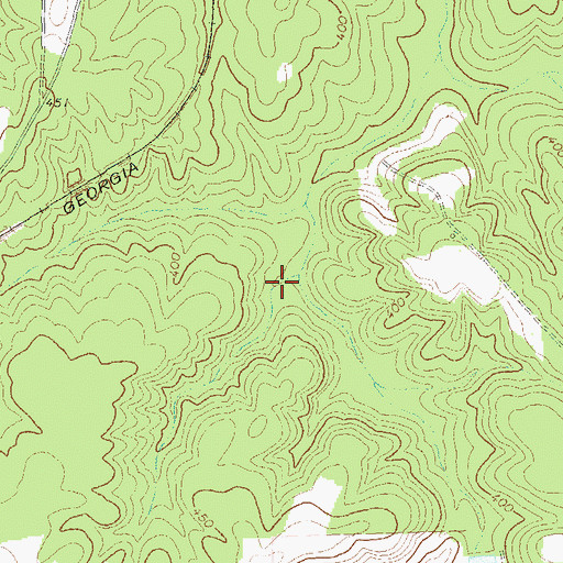 Topographic Map of Esperanza Lake, GA