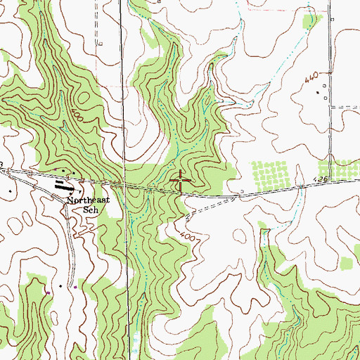 Topographic Map of Hoke Smith Lake Dam East, GA