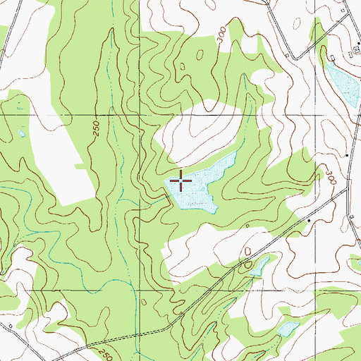 Topographic Map of Lanier Pond Dam, GA
