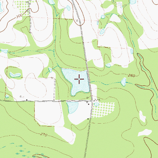 Topographic Map of McMillian Lake, GA