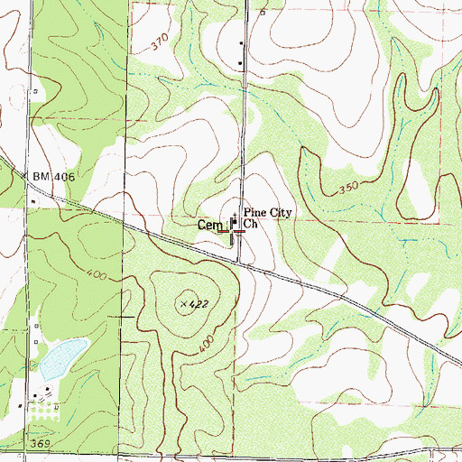 Topographic Map of Lawson Lake West Dam, GA
