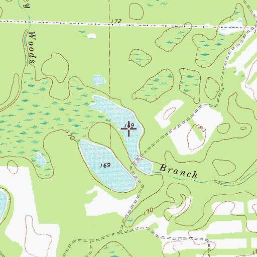 Topographic Map of Hunter Lake, GA