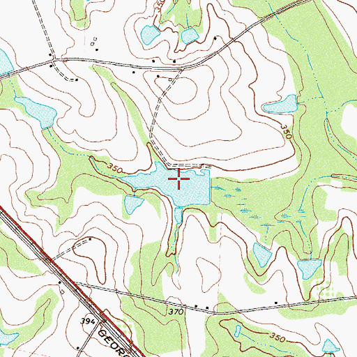 Topographic Map of Sumner Lake, GA