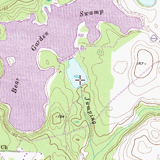Topographic Map of Carrolls Pond Dam, GA
