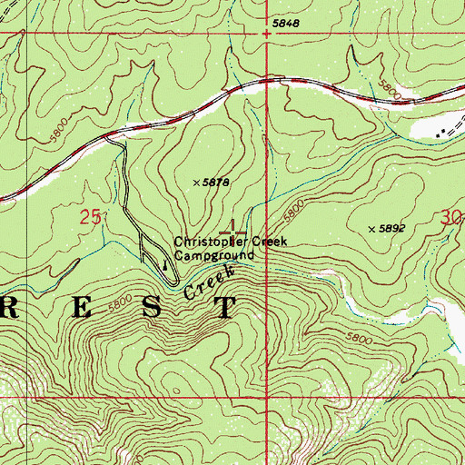 Topographic Map of See Canyon, AZ