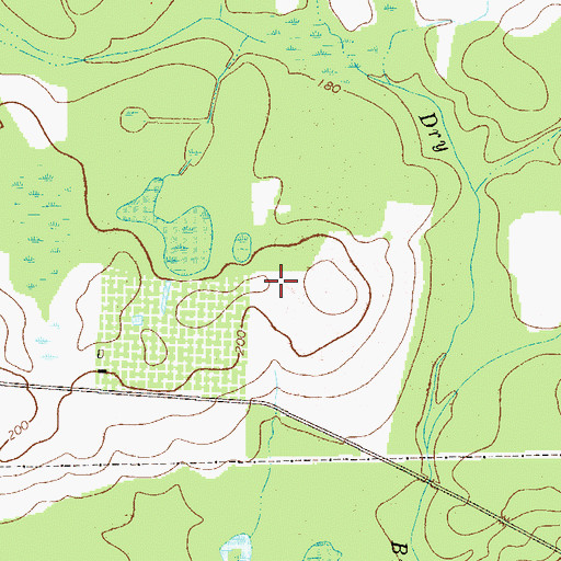 Topographic Map of Anderson Chapel (historical), GA