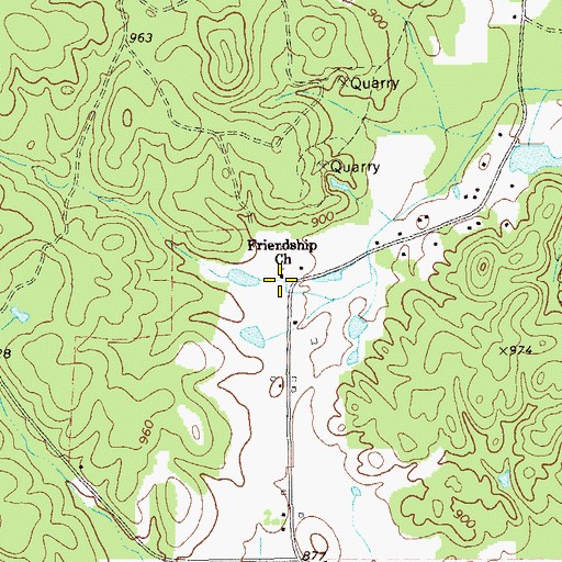 Topographic Map of Biggers School (historical), GA