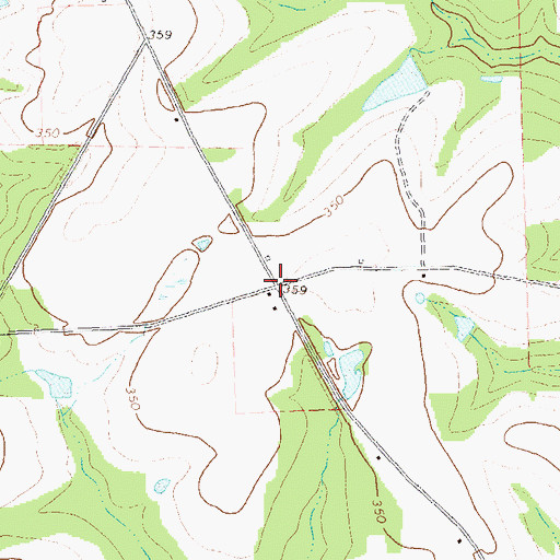 Topographic Map of Saco (historical), GA