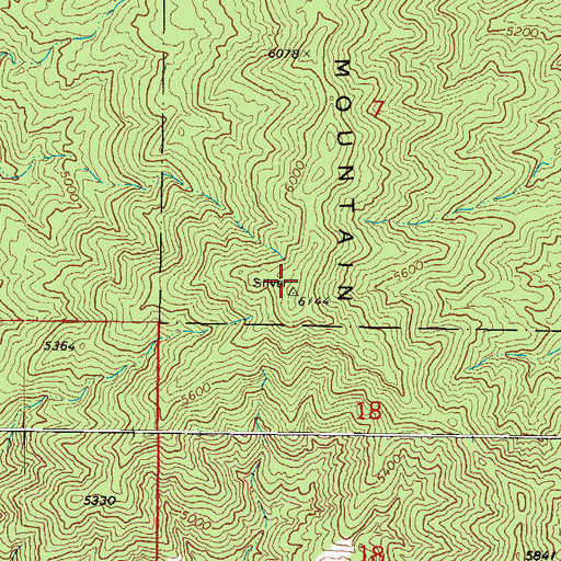 Topographic Map of Silver Mountain, AZ