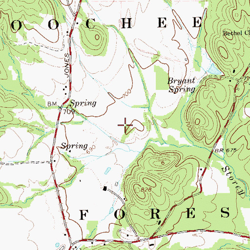 Topographic Map of Shackelton (historical), GA