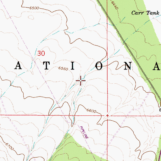 Topographic Map of Sinagua Valley, AZ