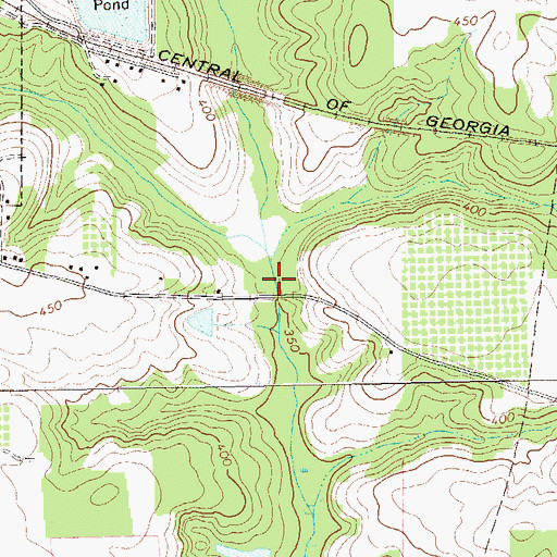 Topographic Map of Bells Mill (historical), GA
