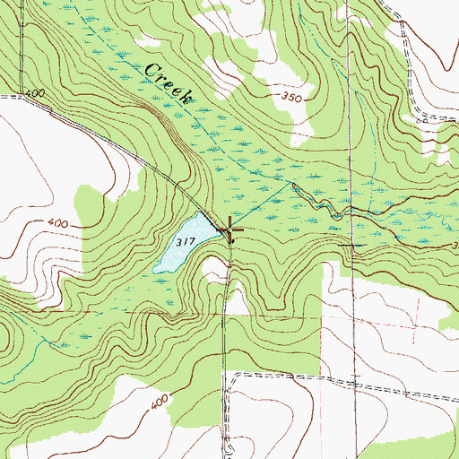 Topographic Map of Crittenden Mill (historical), GA