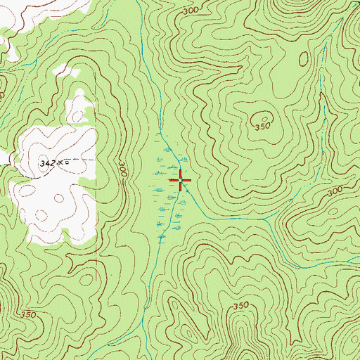 Topographic Map of Kitchen Branch, GA