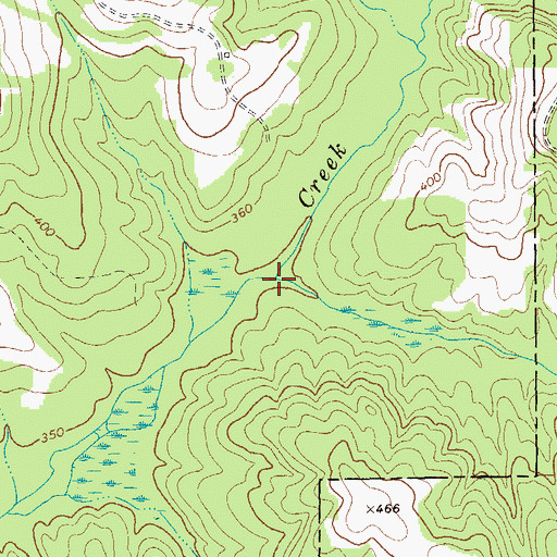 Topographic Map of Rabbit Branch, GA