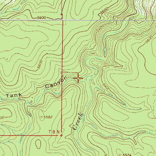 Topographic Map of Skunk Tank Canyon, AZ
