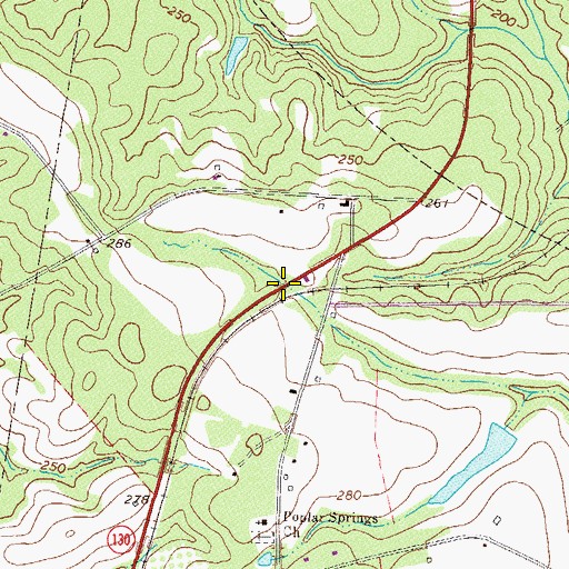 Topographic Map of Sharp Bridge, GA