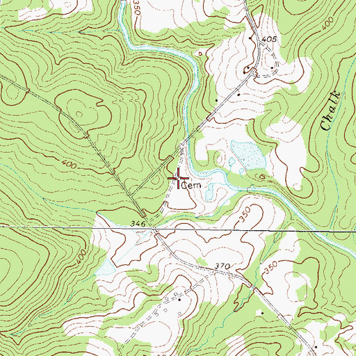 Topographic Map of James Kelly Cemetery, GA